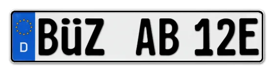 E-Kennzeichen BÜtZow online bestellen