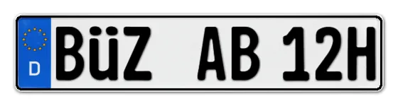 H-Kennzeichen BÜZ online bestellen