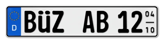 Saisonkennzeichen BÜZ für BÜtZow online bestellen