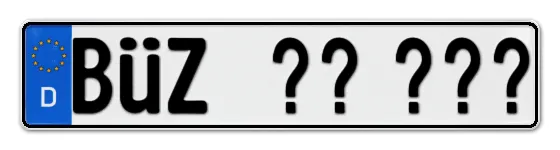 Wunschkennzeichen BÜtzow reservieren