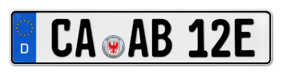E-Kennzeichen CAlau online bestellen