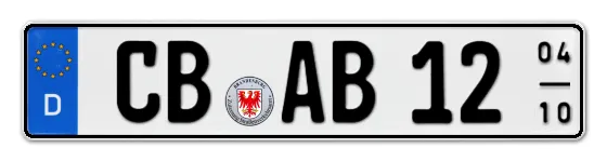 Saisonkennzeichen CottBus Saisonkennzeichen CB für CottBus online bestellen