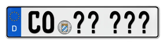 Wunschkennzeichen Coburg reservieren