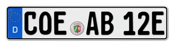 E-Kennzeichen COEsfeld online bestellen