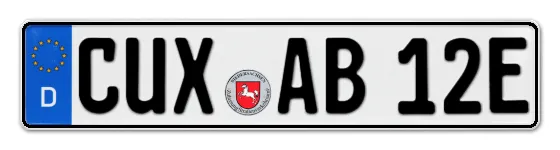 E-Kennzeichen CUXhaven online bestellen