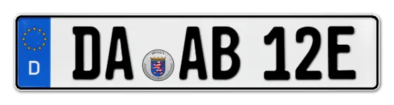 E-Kennzeichen DArmstadt online bestellen