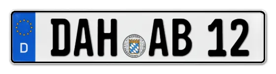 Autokennzeichen DAcHau