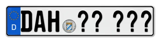 Wunschkennzeichen Dachau reservieren