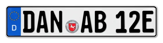 E-Kennzeichen DANnenberg als Wunschkennzeichen online reservieren