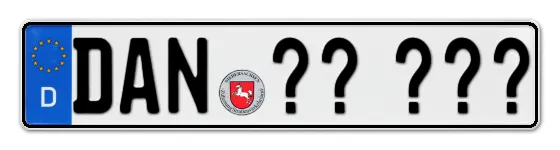 Wunschkennzeichen Dannenberg reservieren
