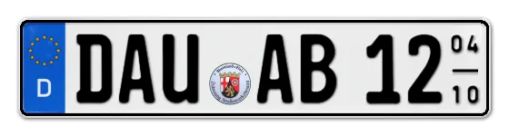 Saisonkennzeichen DAU für DAUn als Wunschkennzeichen online bestellen
