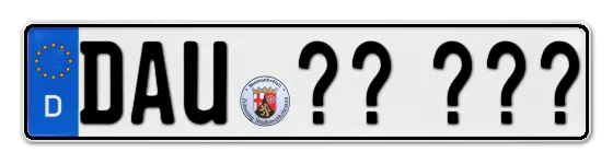 Wunschkennzeichen Daun reservieren
