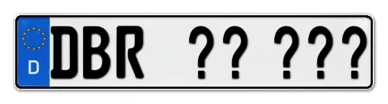 Wunschkennzeichen Doberan reservieren