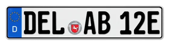 E-Kennzeichen DELmenhorst online bestellen
