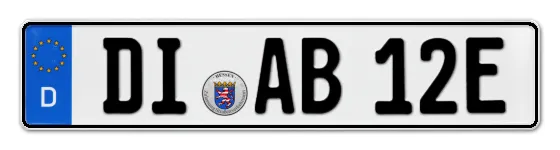 E-Kennzeichen DIeburg online bestellen