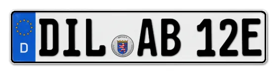 E-Kennzeichen DILlenburg online bestellen