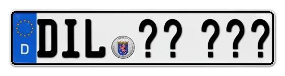 WunschKennzeichen Dillenburg Wunschkennzeichen Dillenburg reservieren