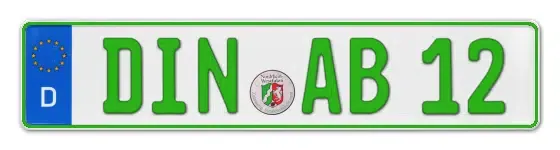 Grüne Kennzeichen DIN online bestellen