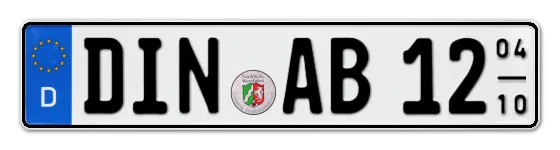 Saisonkennzeichen DIN für DINslaken online bestellen