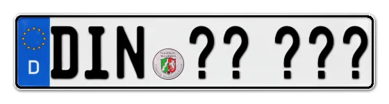 Wunschkennzeichen Dinslaken reservieren