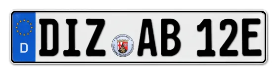 E-Kennzeichen DIeZ online bestellen