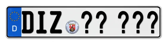 Wunschkennzeichen Diez reservieren