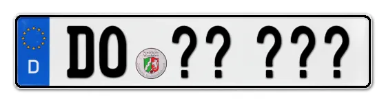 Wunschkennzeichen Dortmund reservieren