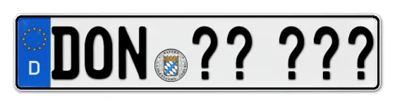 WunschKennzeichen Donauwörth Wunschkennzeichen Donauwörth reservieren