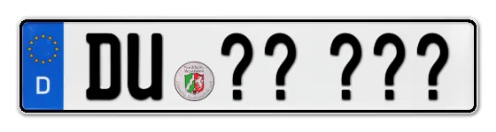 WunschKennzeichen Duisburg Wunschkennzeichen Duisburg reservieren