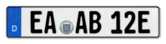 E-Kennzeichen EisenAch online bestellen