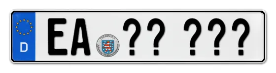 Wunschkennzeichen Eisenach reservieren
