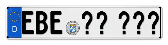 Wunschkennzeichen Ebersberg reservieren