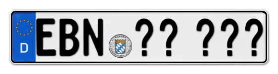 Wunschkennzeichen Ebern reservieren