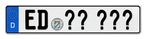 Wunschkennzeichen Erding reservieren