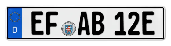 E-Kennzeichen ErFurt online bestellen