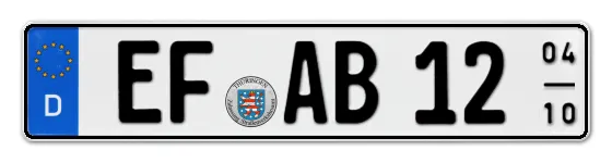 Saisonkennzeichen EF für ErFurt online bestellen