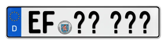 Wunschkennzeichen Erfurt reservieren