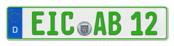 Grüne Kennzeichen EIC online bestellen