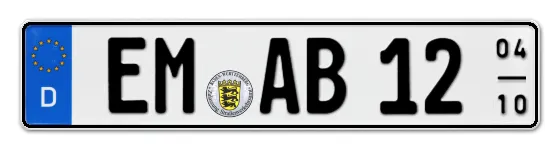 Saisonkennzeichen EMmendingen Saisonkennzeichen EM für EMmendingen online bestellen