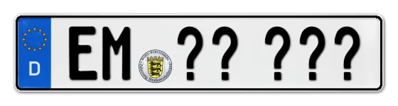 WunschKennzeichen Emmendingen Wunschkennzeichen Emmendingen reservieren