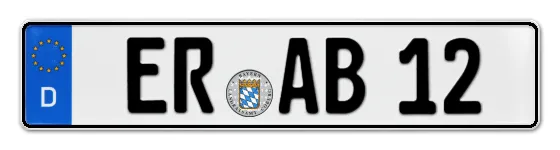 Autokennzeichen ERlangen