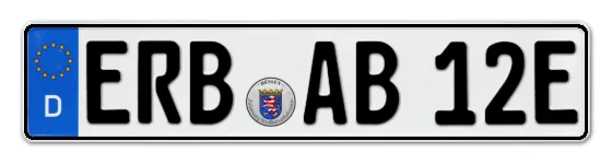 E-Kennzeichen ERBach online bestellen