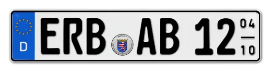 Saisonkennzeichen ERBach Saisonkennzeichen ERB für ERBach online bestellen