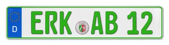 Grüne Kennzeichen ERK online bestellen