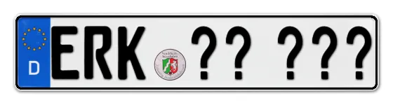 Wunschkennzeichen Erkelenz reservieren