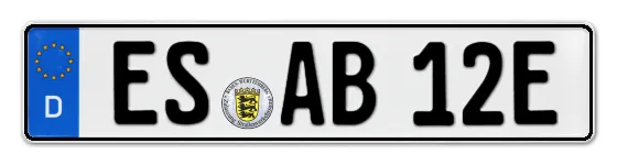 E-Kennzeichen ESslingen als Wunschkennzeichen online reservieren