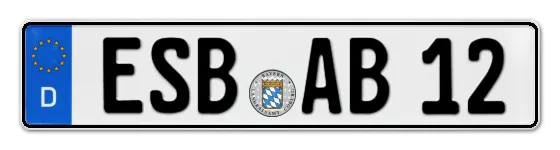 Autokennzeichen ESchenBach