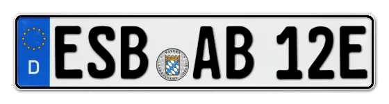 E-Kennzeichen ESchenBach online bestellen