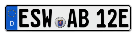 E-Kennzeichen ESchWege online bestellen
