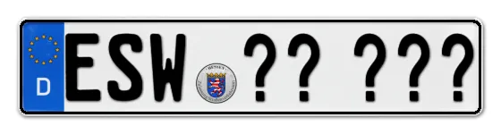 Wunschkennzeichen Eschwege reservieren